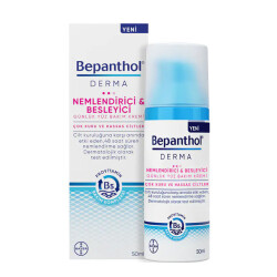 Bepanthol Derma Nemlendirici Besleyici Çok Kuru Hassas Ciltler Günlük Yüz Bakım Kremi 50 ml - Bepanthol