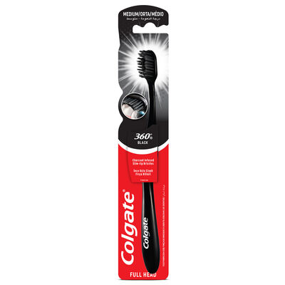 Colgate 360 Black Medium Orta Diş Fırçası - 1