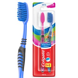 Colgate Extra Clean Colors 1+1 Orta Diş Fırçası - Colgate