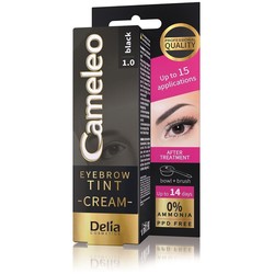 Delia Cosmetics Cameleo Eyebrow Tint Cream 1.0 Black - Delia Cosmetics