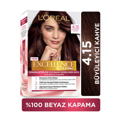 L'Oréal Paris Excellence Creme Saç Boyası 4/15 Büyüleyici Kahve - 1