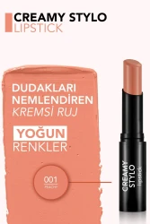 Flormar Creamy Stylo Yüksek Pigmentli & Yarı Parlak Bitişli Kremsi Ruj 001 - 2