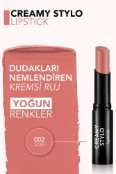 Flormar Creamy Stylo Yüksek Pigmentli & Yarı Parlak Bitişli Kremsi Ruj 002 - 2