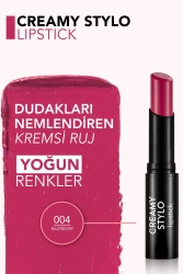 Flormar Creamy Stylo Yüksek Pigmentli & Yarı Parlak Bitişli Kremsi Ruj 004 - 2