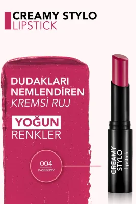 Flormar Creamy Stylo Yüksek Pigmentli & Yarı Parlak Bitişli Kremsi Ruj 004 - 2