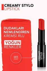 Flormar Creamy Stylo Yüksek Pigmentli & Yarı Parlak Bitişli Kremsi Ruj 005 - 2