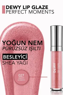 Flormar Dewy Lip Glaze Parlak & Dolgun Görünüm Veren Yapışmayan Dudak Parlatıcısı 027 - 2