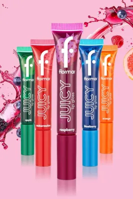 Flormar Juicy Doğal Renk Veren Meyve Aromalı Nemlendirici Dudak Parlatıcısı 004 Blueberry - 2