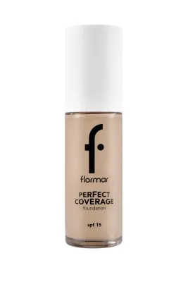 Flormar Perfect Coverage Yüksek Pigmentli & Yarı Parlak Bitişli SPF15 Fondöten 101 - 1