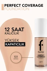 Flormar Perfect Coverage Yüksek Pigmentli & Yarı Parlak Bitişli SPF15 Fondöten 101 - 2