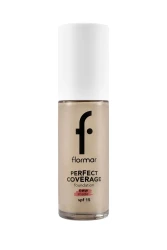 Flormar Perfect Coverage Yüksek Pigmentli & Yarı Parlak Bitişli SPF15 Fondöten 131 - 1