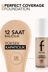 Flormar Perfect Coverage Yüksek Pigmentli & Yarı Parlak Bitişli SPF15 Fondöten 131 - 2