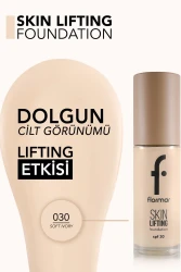 Flormar Skin Lifting Sıkılaştırıcı Bakım Yapan Kremsi Dokulu SPF 30 Fondöten 030 - 2