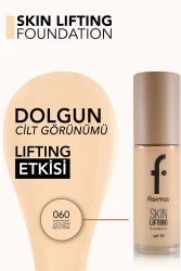 Flormar Skin Lifting Sıkılaştırıcı Bakım Yapan Kremsi Dokulu SPF 30 Fondöten 060 - 2