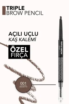 Flormar Triple Brow 3'ü 1 Arada Kremsi Dokulu Kaş Makyaj Kalemi 001 - 2