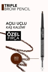 Flormar Triple Brow 3'ü 1 Arada Kremsi Dokulu Kaş Makyaj Kalemi 003 - 2