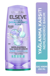 Elseve Hydra Hyaluronic Pure Salisilik Asit içeren Yağlanma Karşıtı Nemlendirici Saç Kremi 250 ml - Elseve