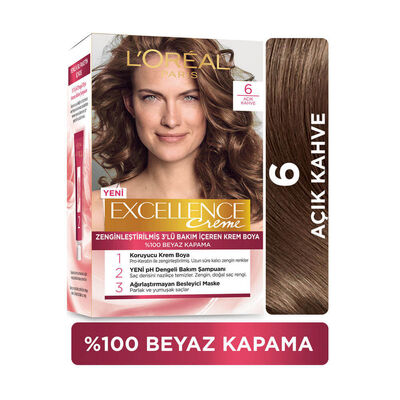 Loreal Excellence Creme 6 Açık Kahve - 1