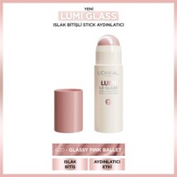 Loreal Paris Lumi Glass Islak Bitişli Stick Aydınlatıcı - 620 Glassy Pink Ballet - Loreal Paris