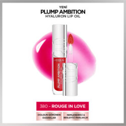 Loreal Paris Plump Ambition Hyaluron Nemlendirici Dudak Parlatıcısı - 380 Rouge In Love - Loreal Paris