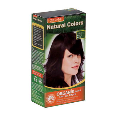 Natural Colors Organik İçerikli Saç Boyası 4RR Koyu Kızıl - 1