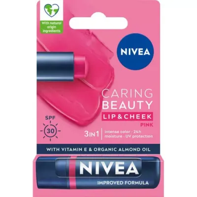 Nivea Caring Beauty Dudak Bakım Kremi Pink - 1