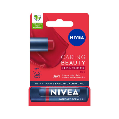 Nivea Caring Beauty Dudak Bakım Kremi Red - Nivea