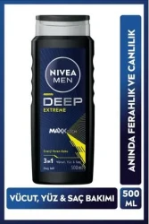 Nivea Men Deep Extreme Duş Jeli 500 ml - 1