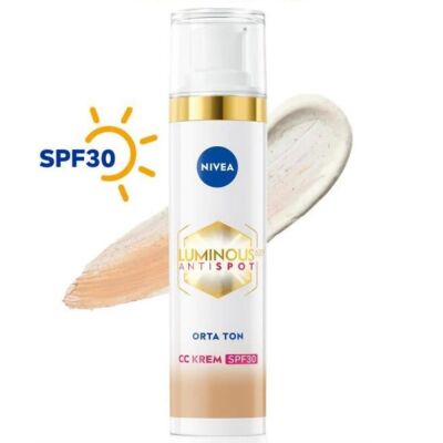 Nivea Luminous630 Koyu Leke Karşıtı CC Yüz Kremi SPF30 Orta Ton 02 - 1