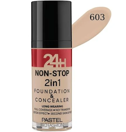 Pastel 24H Non-Stop 2in1 Fondöten 603 Ivory - 1