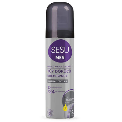 Sesu Men Tüy Dökücü Krem Sprey Normal Ciltler 150 ml - 1