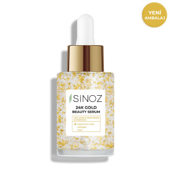 Sinoz 24K Altın Parçacıklı Hyalüronik Asit İçeren Kırışıklık Karşıtı Kolajen Cilt Bakım Serum 30 ml - Sinoz