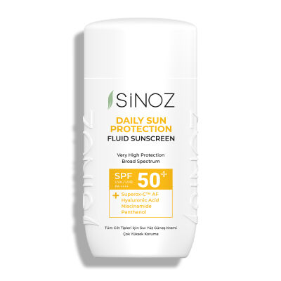 Sinoz Spf50+ Günlük Kullanım Sıvı Güneş Kremi - Yeni Nesil Güneş Filtreleri ile Hibrit Formül 50 ml - 1