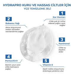 Sinoz Hydrapro Kuru ve Hassas Ciltler İçin Yüz Temizleme Jeli 400 ml - 2