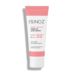 Sinoz Pink Touch Spf 50+ Cilt Aydınlatıcı Ton Eşitleyici Pembe Yüz Güneş Kremi 50 ml - Sinoz