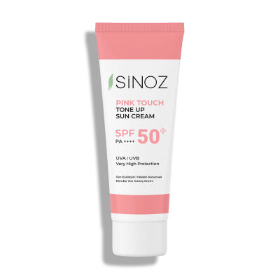 Sinoz Pink Touch Spf 50+ Cilt Aydınlatıcı Ton Eşitleyici Pembe Yüz Güneş Kremi 50 ml - 1