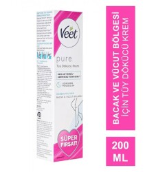 Veet Pure Hassas Ciltler İçin Tüy Dökücü Krem 200 ml - Veet